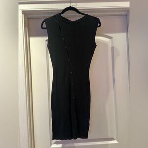 PrettyLittleThing Black Knit Dress